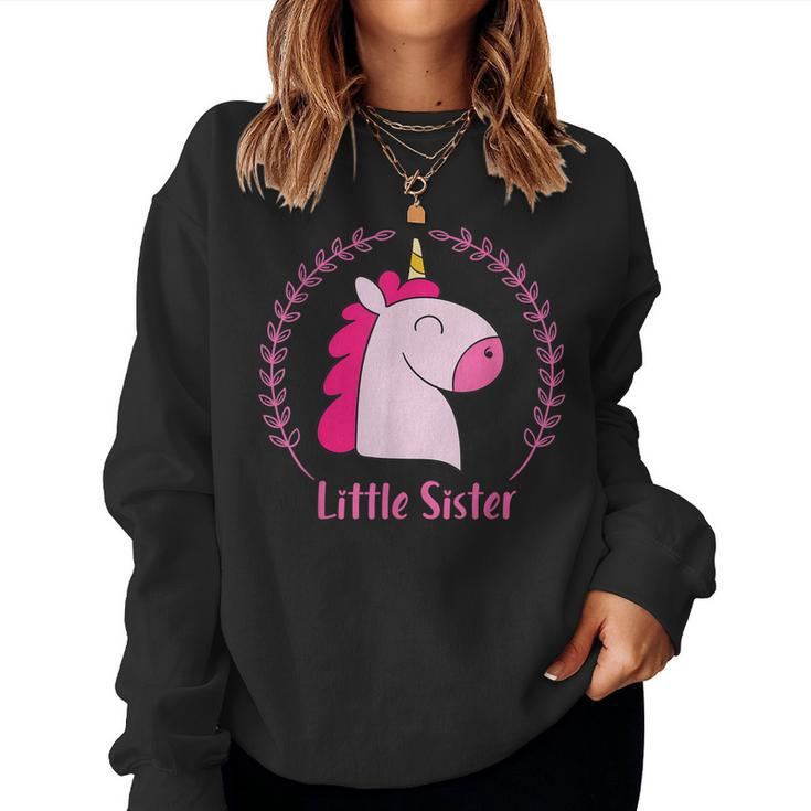 Awesome Little Sister Unicorn Kids Women Sweatshirt