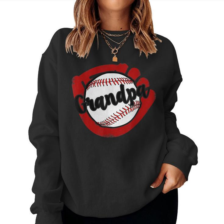 Baseball Grandpa T For Baseball Softball Mom Women Sweatshirt