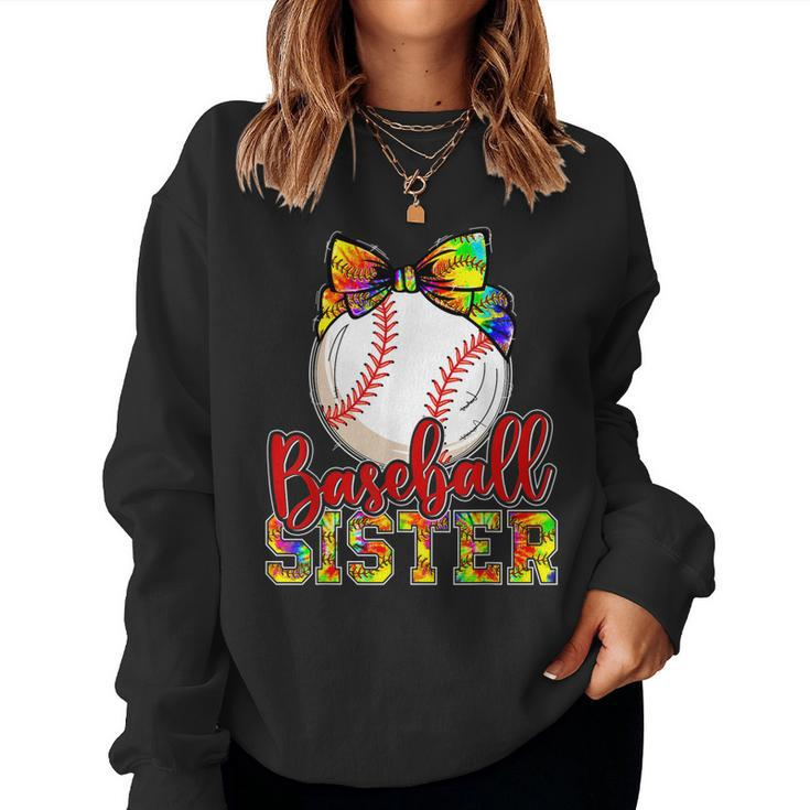 Baseball Sister Cute Baseball For Sisters Children Kids Women Sweatshirt