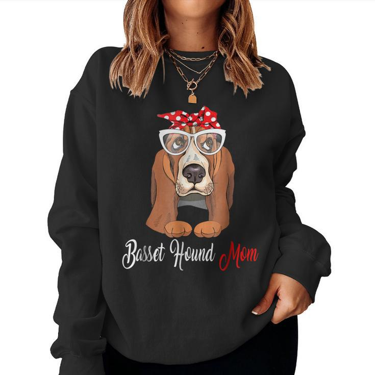 Basset Hound Mom Tshirt Birthday Outfit Women Sweatshirt
