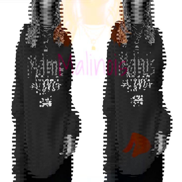 Belgian Malinois  Womens Funny Dog Mom Mama Love Gifts Women Crewneck Graphic Sweatshirt