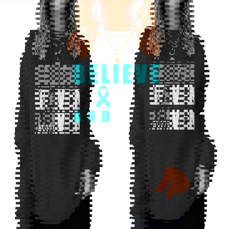 Believe Women And Men Sexual Assault Awareness T-Shirt Believe Women And Men Sexual Assault Awareness T-Shirt