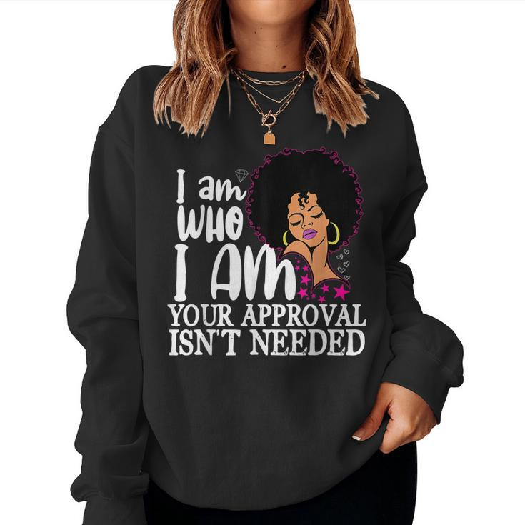 Black Queen Curly Natural Afro African American Women Women Sweatshirt