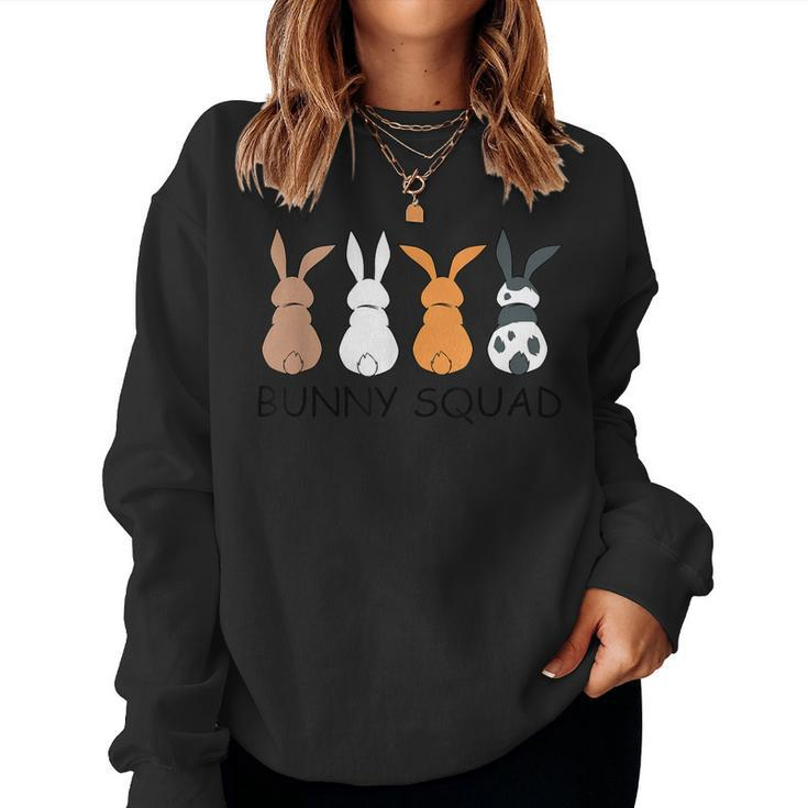 Bunny Squad Pet Rabbit Mom Women Sweatshirt