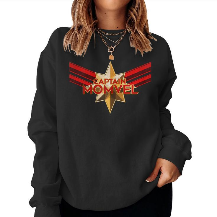 Womens Captain Momvel Super Mom Super Hero Shirt Women Sweatshirt