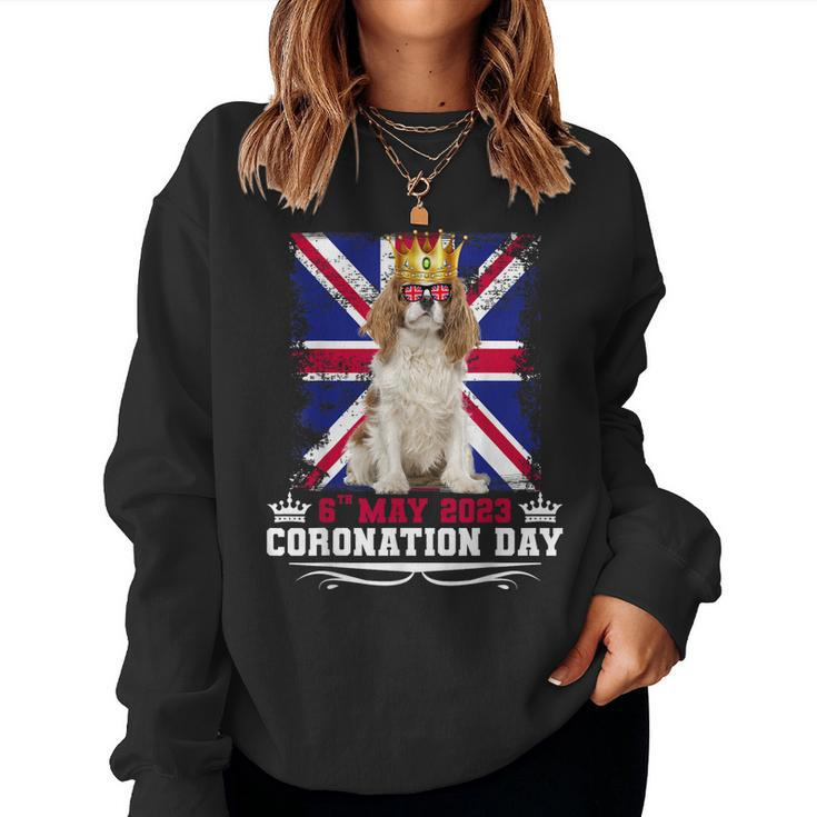 Cavalier King Charles Women Dog Lover Coronation Day Women Sweatshirt