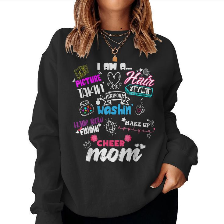 Cheerleading Mom For Cheer Moms Cheer Squad Cheer Mom Women Sweatshirt