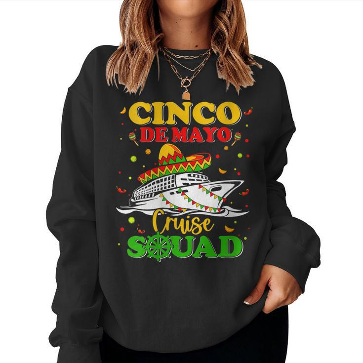 Womens Cinco De Mayo Cruise Squad 2023 Mexican Trip Family Matching Women Sweatshirt