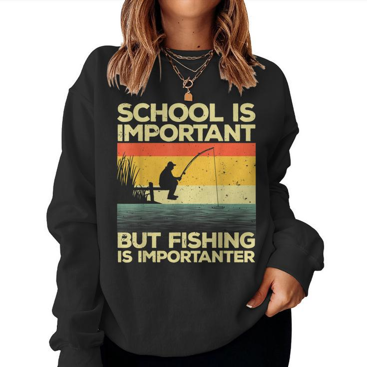 Cool Fishing For Men Women Bass Fishing Fisherman Fish Trout Sweatshirt