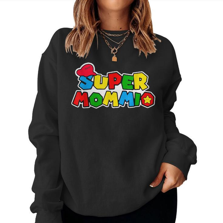 Cool Supermommio Mom Mommy Mother Video Game Lovers Women Sweatshirt
