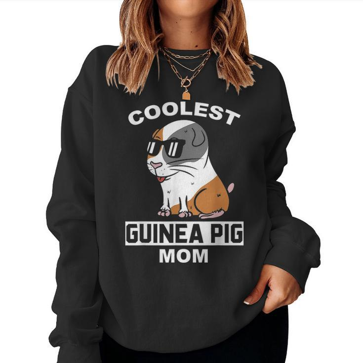 Coolest Guinea Pig Mom Funny Pet Mother Women Crewneck Graphic Sweatshirt