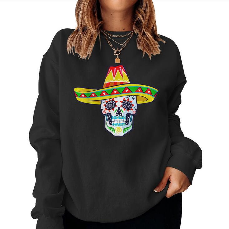 Day Of Dead Sugar Skull Cinco De Mayo Men Women Women Sweatshirt