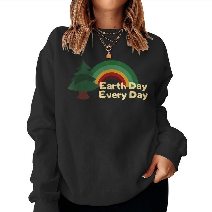 Earth Day Everyday Rainbow Pine Tree V2 Sweatshirt