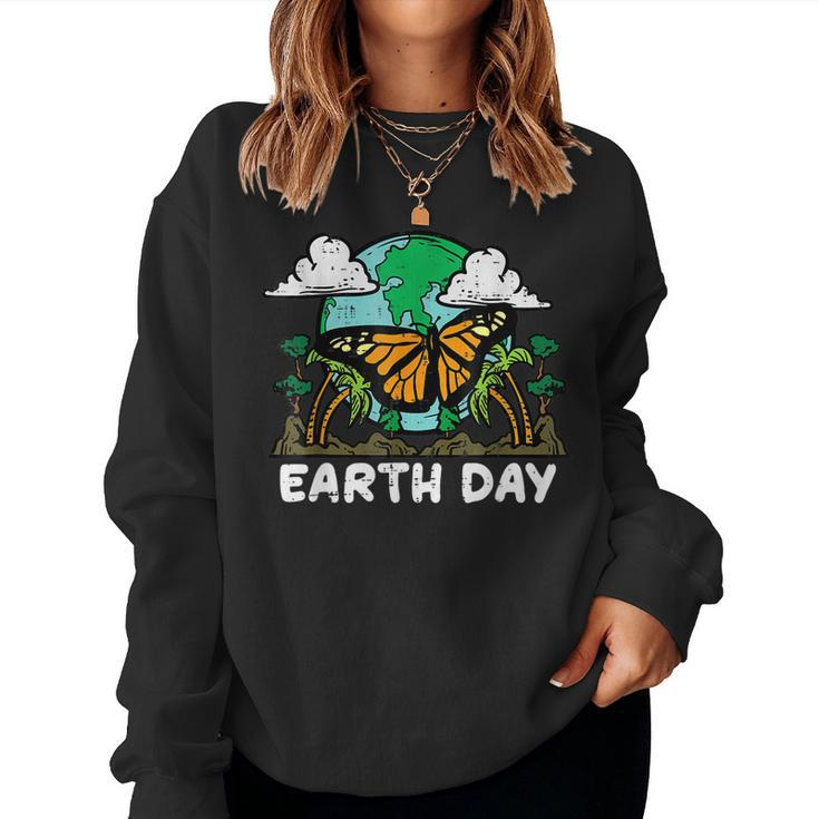 Earth Day Monarch Butterfly Cute Environment Men Women Kids Sweatshirt