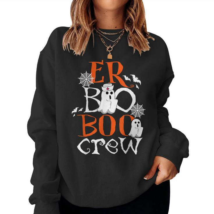 Er Nurse Boo Boo Crew Perfect For Halloween Day Women Sweatshirt