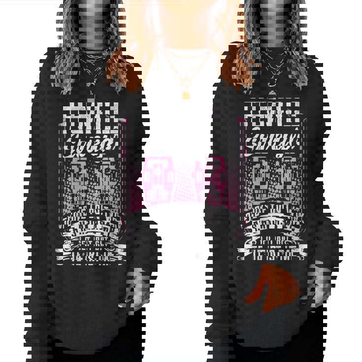 Womens Female Surveyor Land Surveyors And Engineers Women Sweatshirt