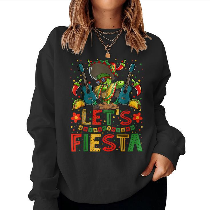 Lets Fiesta Dabbing Cactus Cinco De Mayo Boys Girls Kids Women Sweatshirt