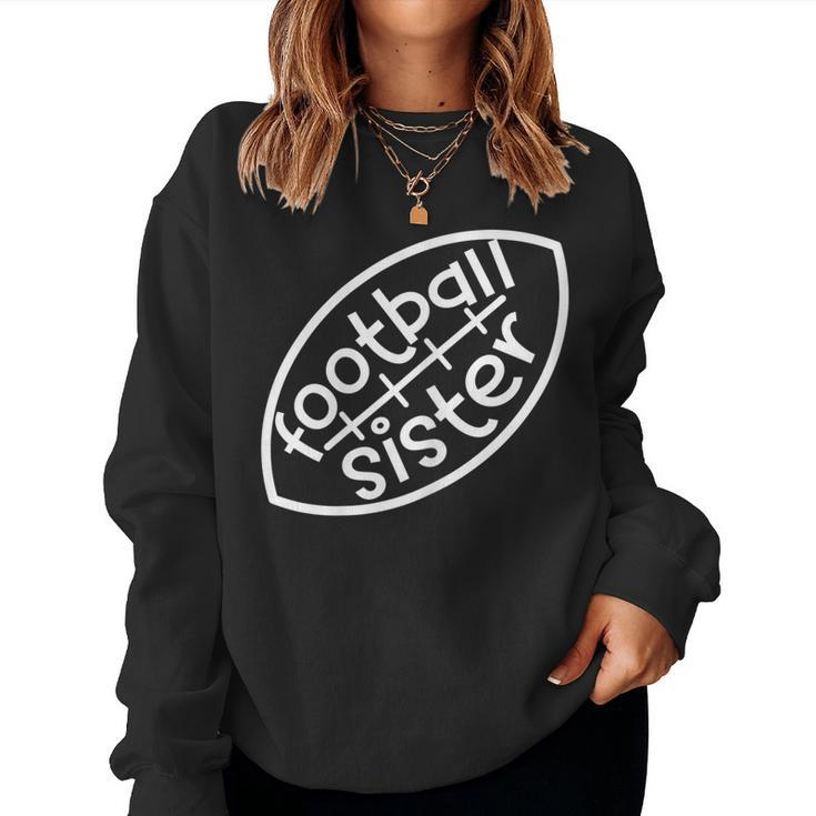 Football Silhouette Football Sister Women Sweatshirt