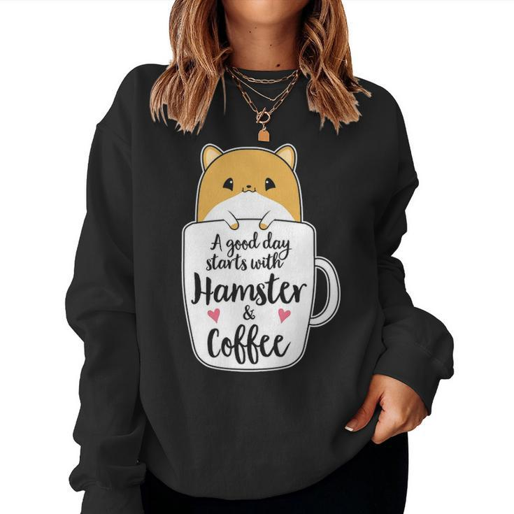 Funny Hamster  Hamster Mom Women Crewneck Graphic Sweatshirt