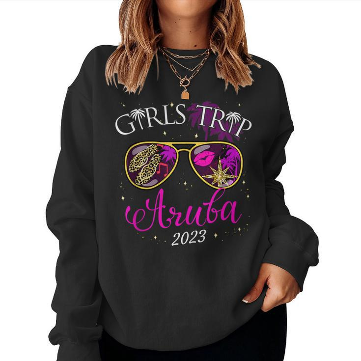 Girls Trip Aruba 2023 For Women Weekend Birthday Squad Women Sweatshirt