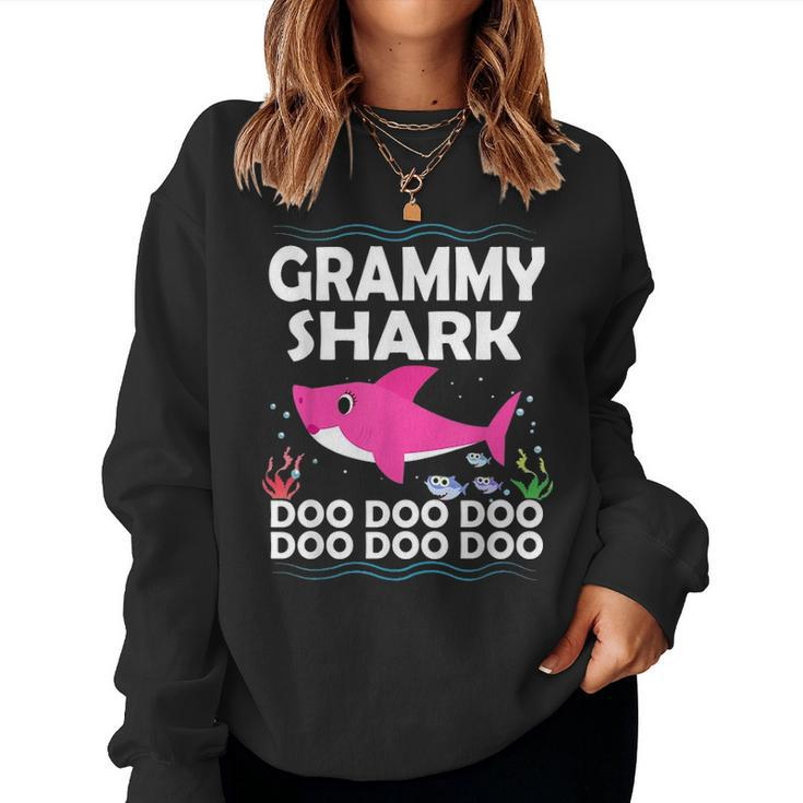 Grammy Shark Doo Doo  Funny Gift Idea For Mother & Wife Women Crewneck Graphic Sweatshirt