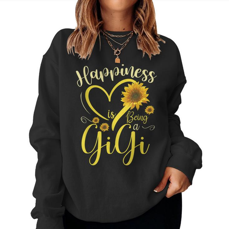 Happiness Is Being A Gigi Sunflower Grandma Women Sweatshirt