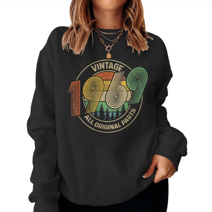Happy 50Th Birthday With Retro Vintage 1969 Women Sweatshirt