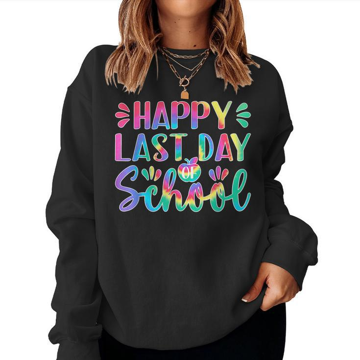 Happy Last Day Of School  Teacher Student Graduation  V5 Women Crewneck Graphic Sweatshirt