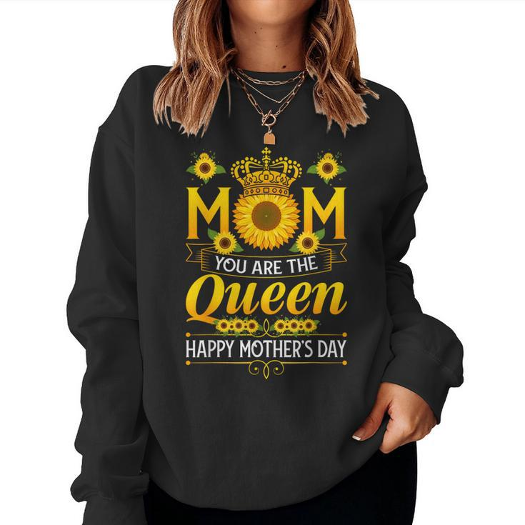 Happy You Are The Queen With Sun Flower Women Sweatshirt