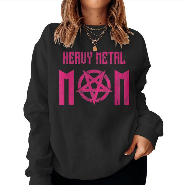 Heavy Metal Mom Rock Music Mama Mothers Day Gift Women Crewneck Graphic Sweatshirt