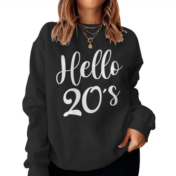 Womens Hello 20S Womens 20 Year Old 20Th Birthday Bday Squad Women Sweatshirt