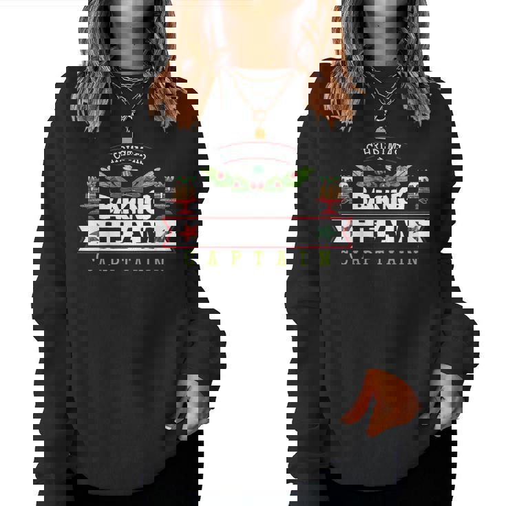 Holiday Cookie Christmas Baking Team Captain Women Sweatshirt