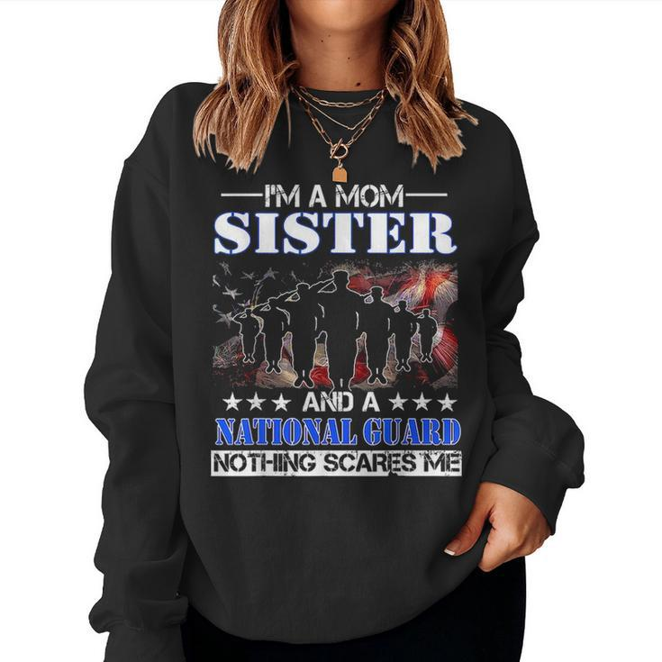 Im A Mom Sister National Guard Fathers Day S Women Crewneck Graphic Sweatshirt