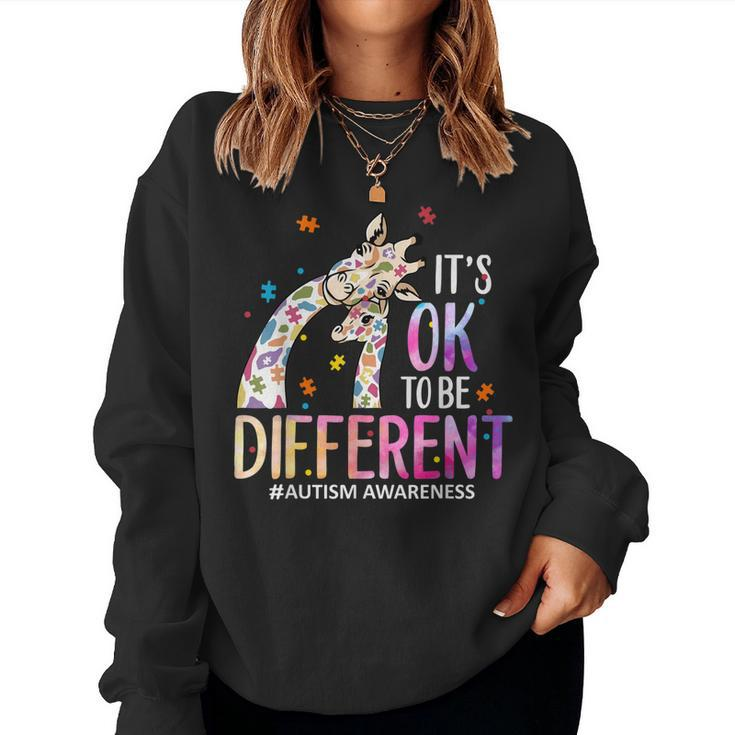 Its Ok To Be Different Autism Awareness Acceptance Be Kind Women Sweatshirt