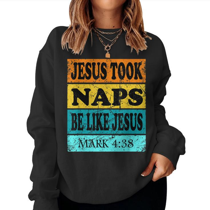 About Jesus Youth Christian Jesus Likes Naps Women Sweatshirt