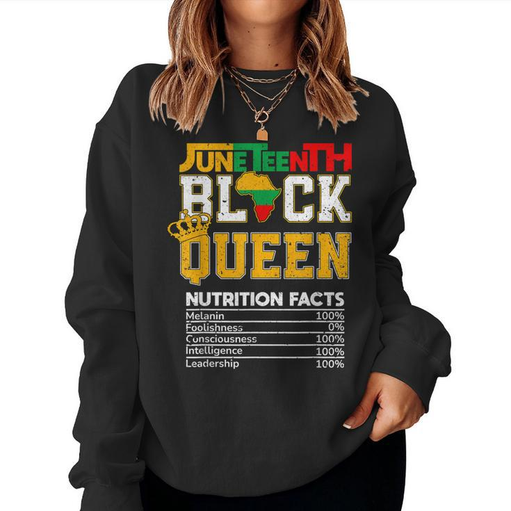 Junenth Black Queen Nutrition African American Women Girl Women Sweatshirt