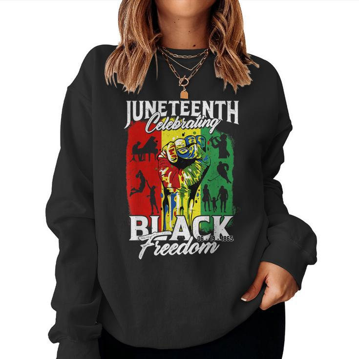 Junenth June 19Th Celebrating Black Freedom Day Men Women Women Sweatshirt