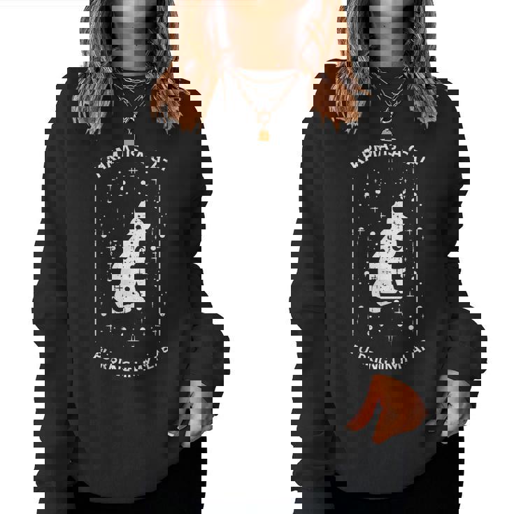 Karma Is Cat Music Celestial Pet Girls Boys Kids Youth Women Sweatshirt