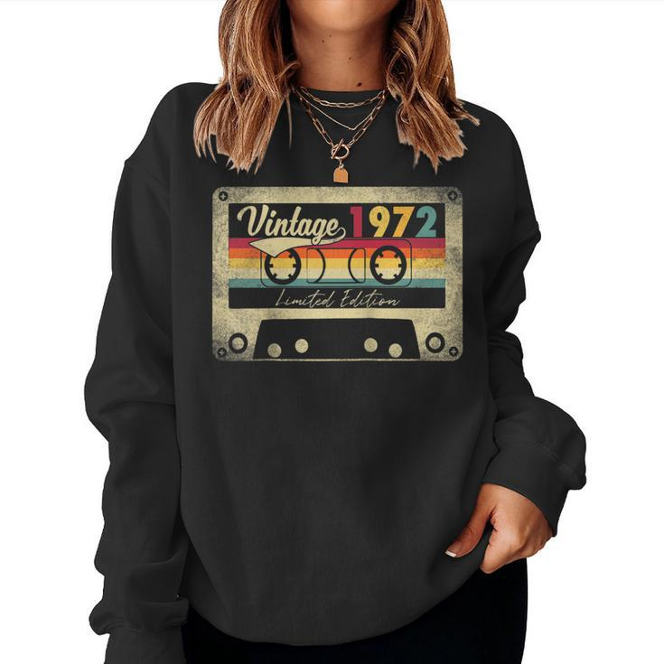Limited Edition Vintage Best Of 1972 50Th Birthday Gift  Women Crewneck Graphic Sweatshirt