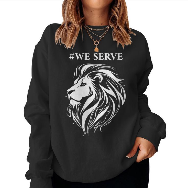 BLACK WE SERVE TIE POLYESTER - Lions Clubs International