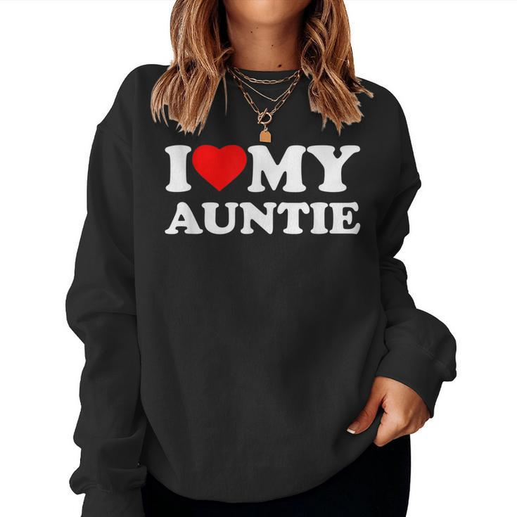 I Love My Auntie Heart Women Sweatshirt