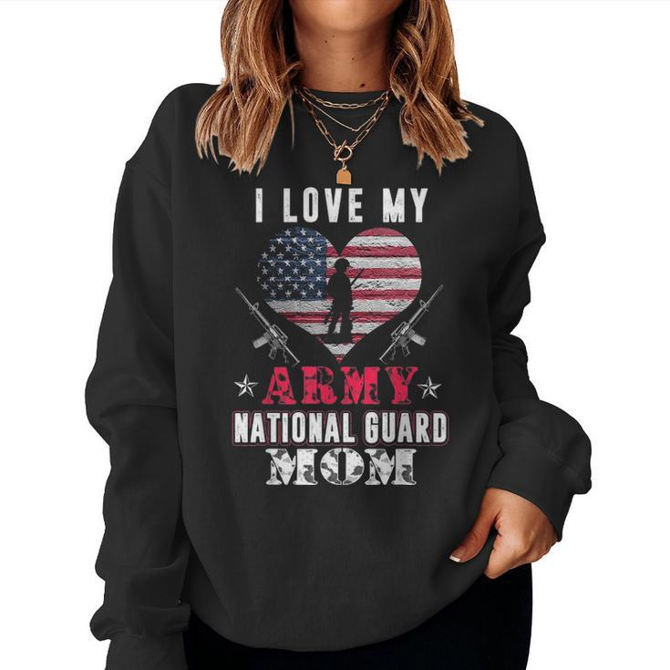 Love My Us Army National Guard Mom  V2 Women Crewneck Graphic Sweatshirt
