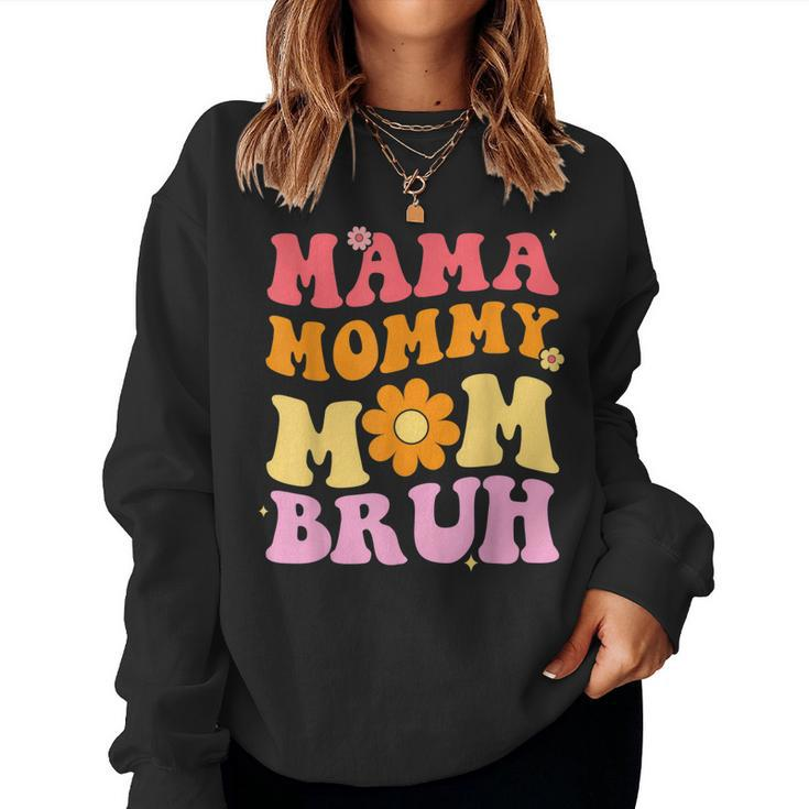 Ma Mama Mom Bruh Leopard Women Mom Women Sweatshirt