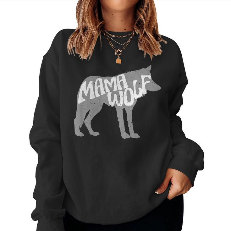 Mama Wolf Shirt T Shirt For Mom Women Sweatshirt