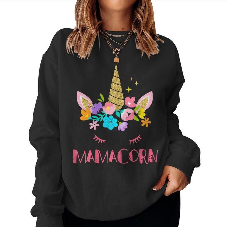Womens Mamacorn Unicorn Costume Mom V2 Women Sweatshirt