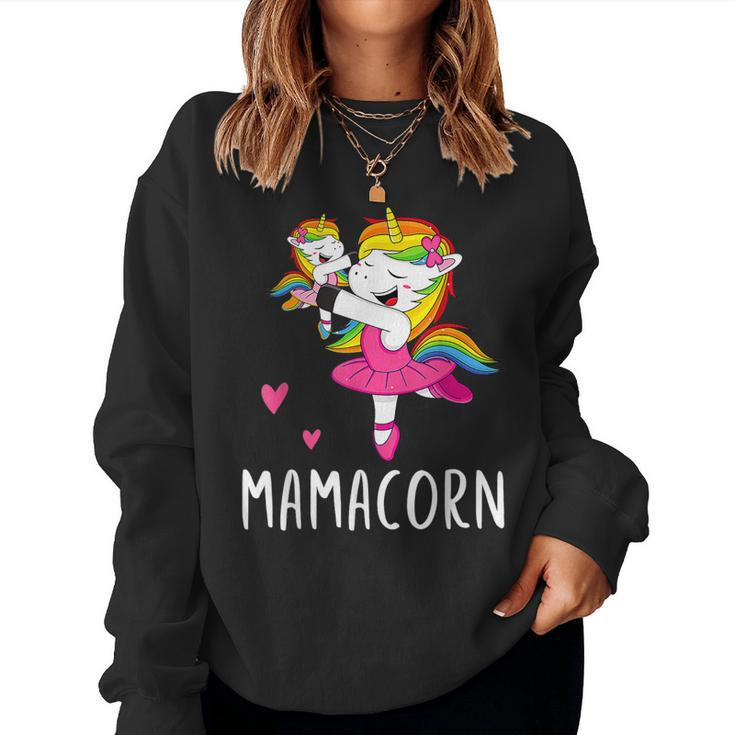 Mamacorn Unicorn Mama Ballerina Women Sweatshirt