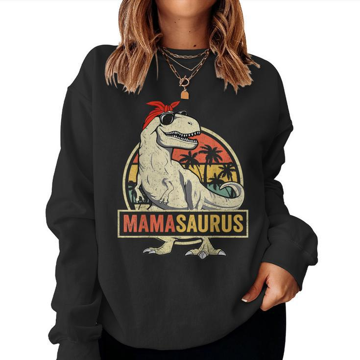 Mamasaurus T Rex Dinosaur Mama Saurus Family Matching Women Women Sweatshirt