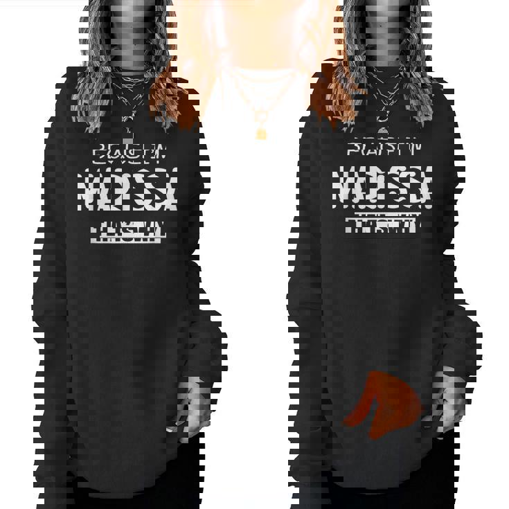 Marissa Personalized Birthday Idea Girl Women Name Marissa Sweatshirt