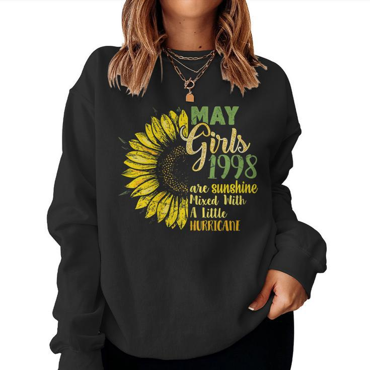 Womens May Girls 1998 Shirt 21St Birthday 1998 Birthday Shirt Women Sweatshirt