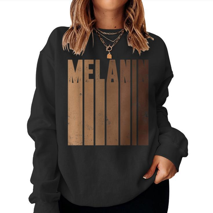 Melanin Women Men Pride African Black History Junenth  V2 Women Crewneck Graphic Sweatshirt